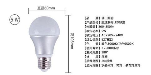 fsl佛山照明led球泡灯超炫3w5w7w8.5w10w20w25w30w佛山led球泡